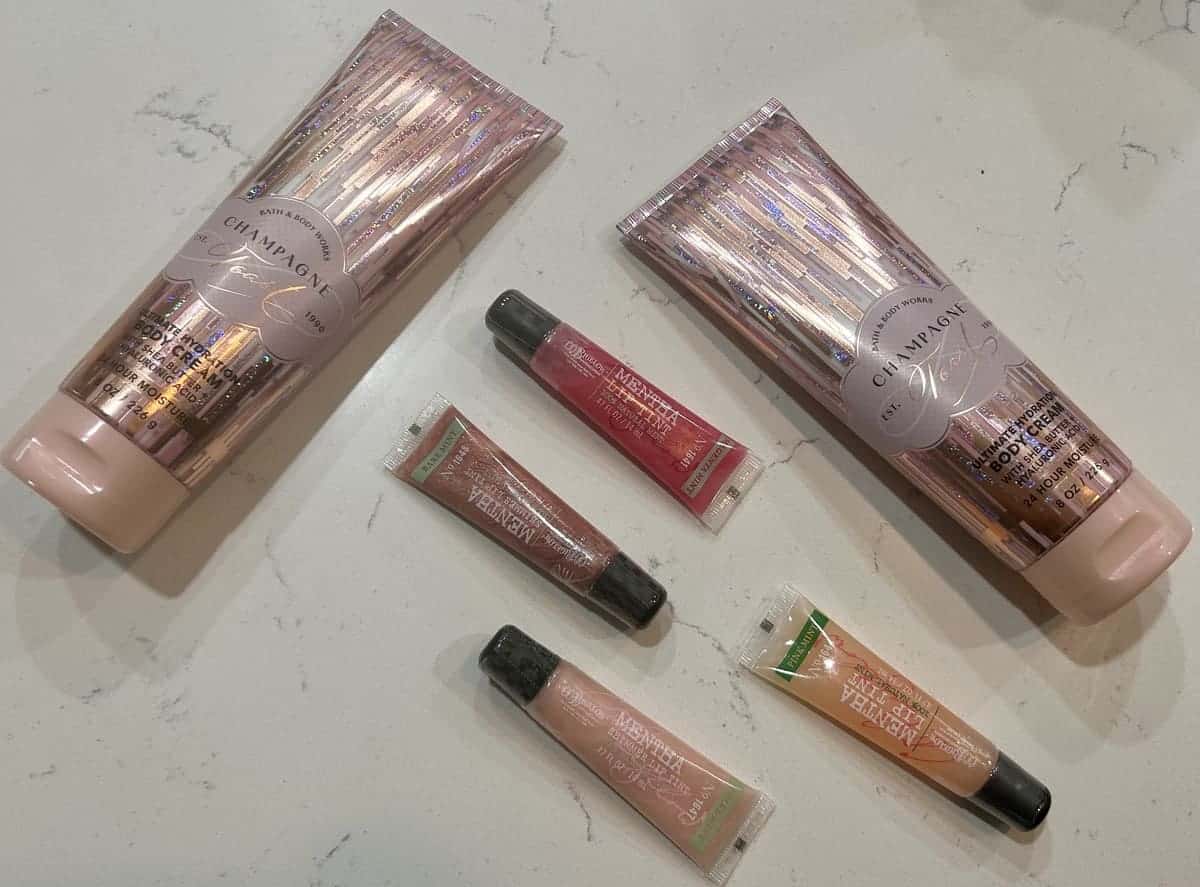 Bath and Body Works Lotion and lip gloss