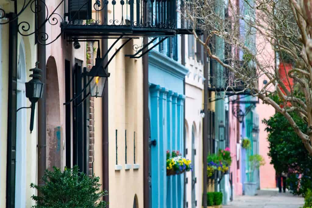 23 Affordable Weekend Getaways in the United States 5 Rainbow row of houses in Charleston, South Carolina, USA