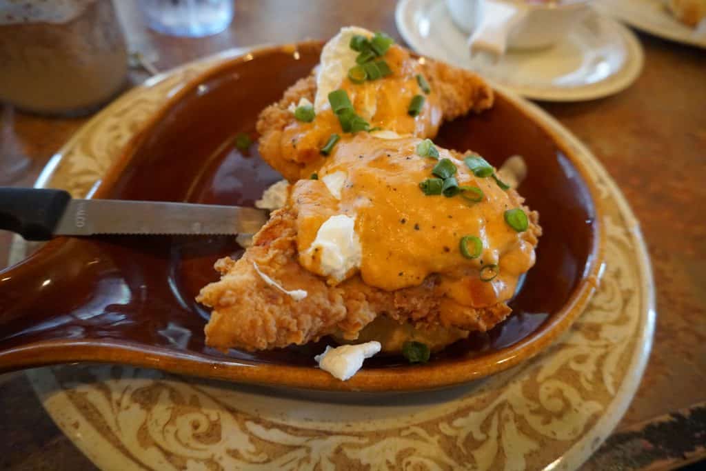 Fried Chicken Eggs Benedict at Another Broken Egg
