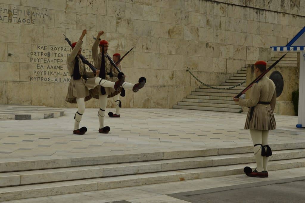 Greek Parliament and changing of the Guard