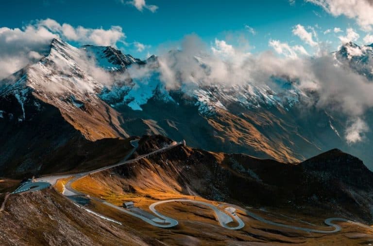 Grossglockner Alpine Road in the Austrian Alps, a road you must drive down to visit Austrian landmarks!