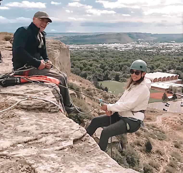 23 Affordable Weekend Getaways in the United States 3 Rappelling in Billings, Montana at The Rims