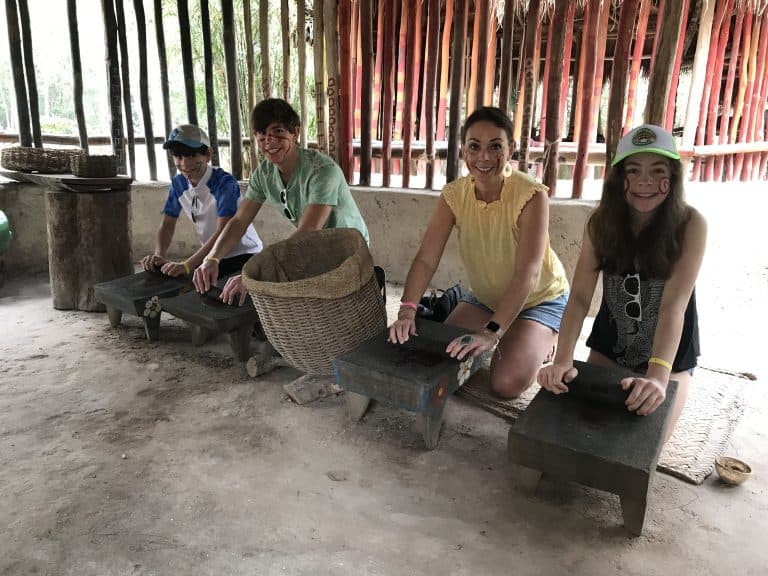 Learning about Mayans at Pueblo Del Maiz