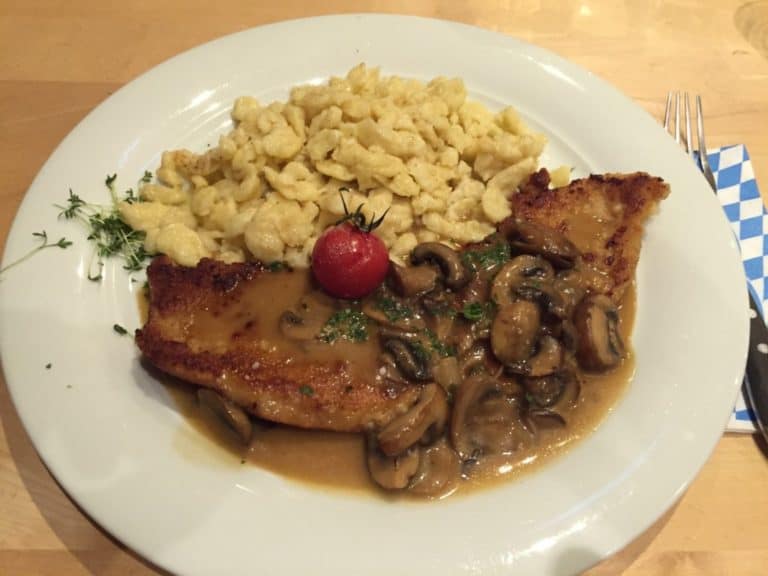 German foods you must try - Jägerschnitzel and Spätzle