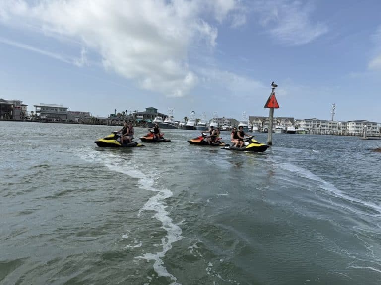 Jet skiing in Port Aransas