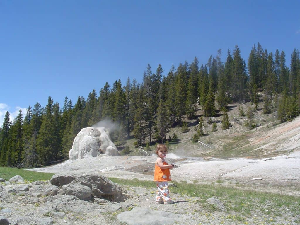 Lone Star Geyser in Yellowstone
