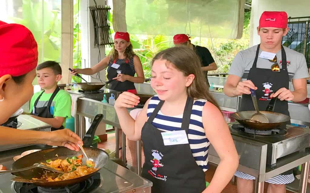 Phuket Thai cooking academy is just one of the things to do in Phuket with kids
