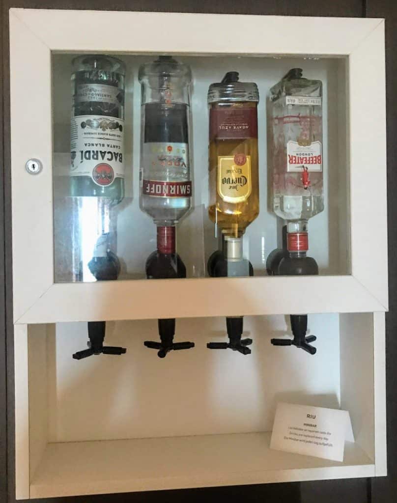 Riu Costa Mujeres liquor dispenser