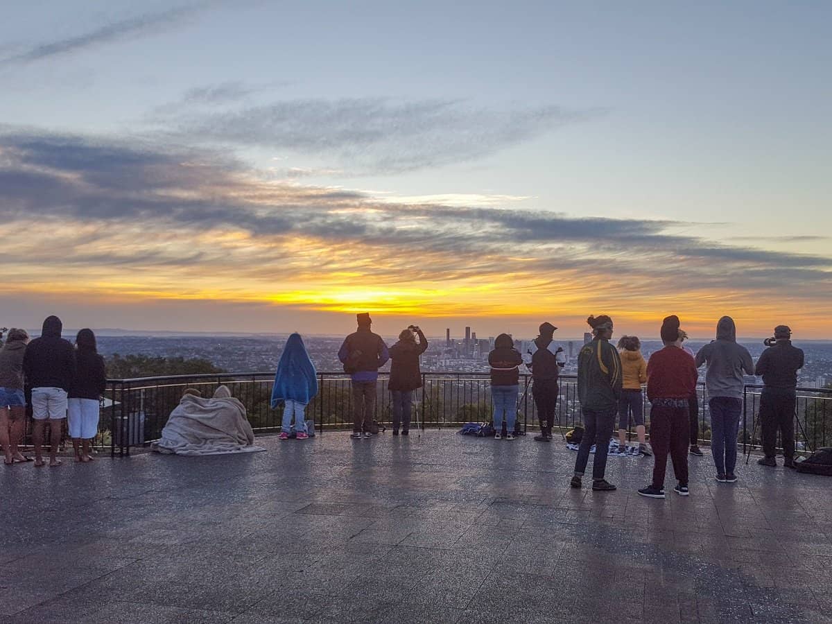 Sunrise from Mount Coot-tha, Brisbane, Queensland