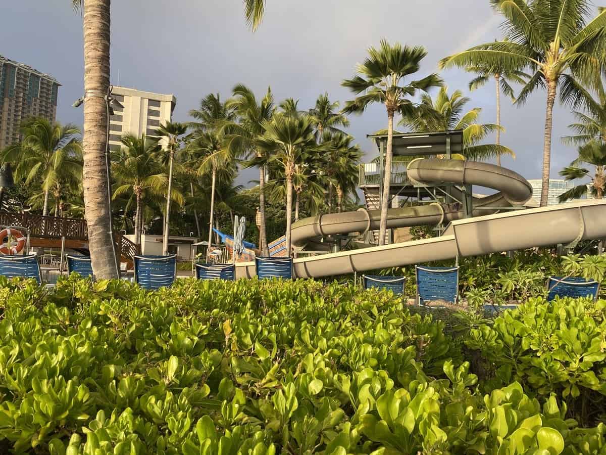 Water slide at Hale Koa