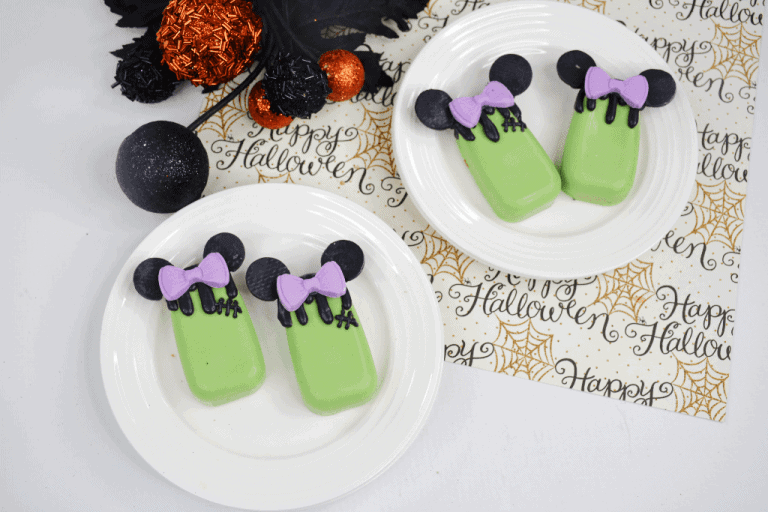 Frankenstein Minnie Mouse Cakesicles Recipe
