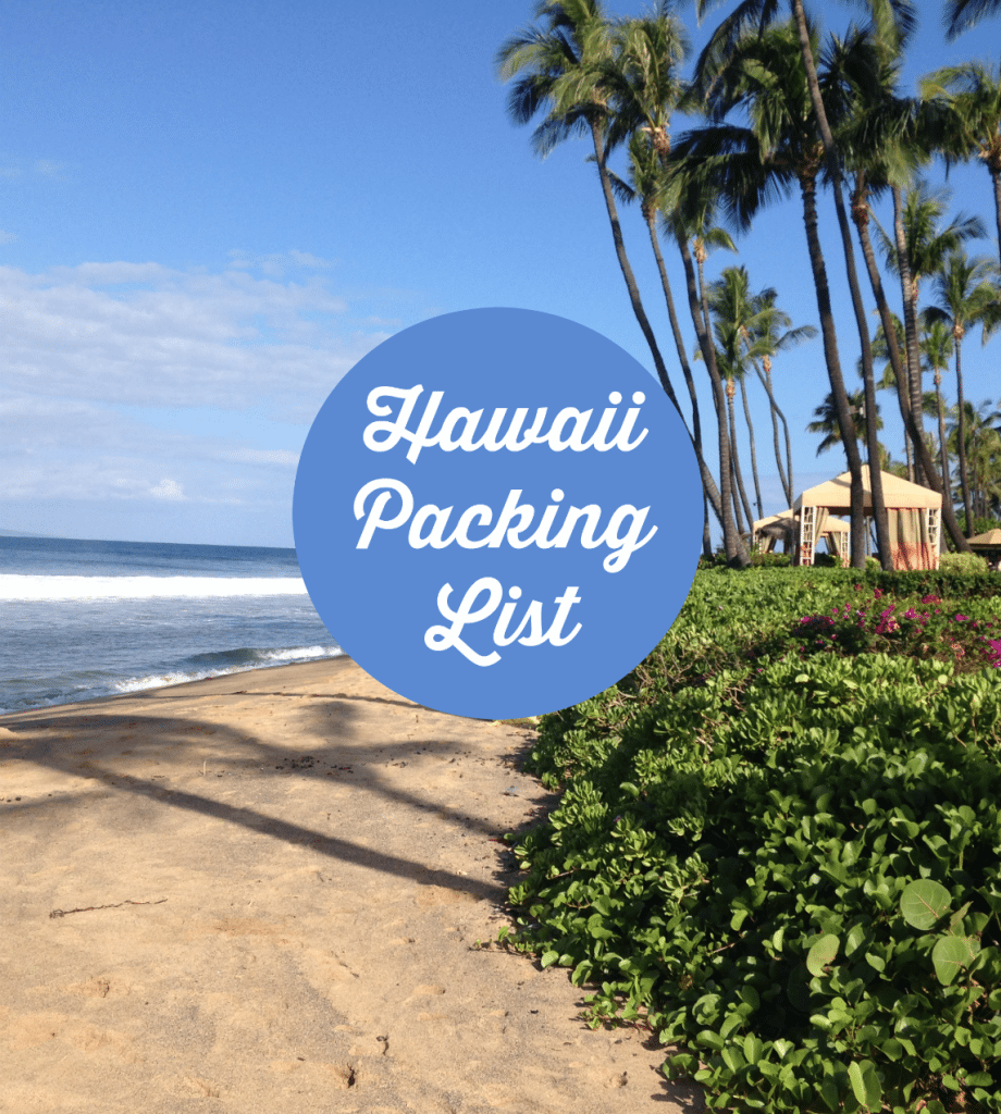 Hawaii Packing List
